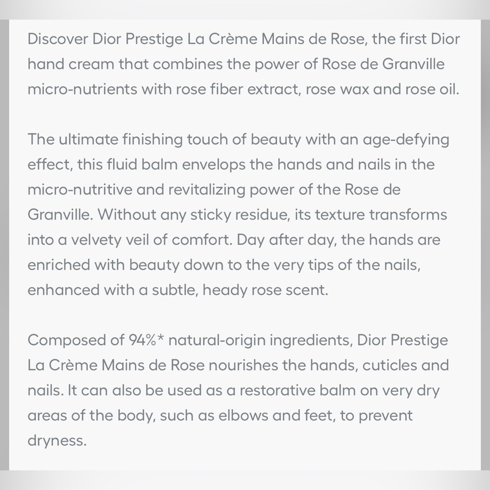 New Dior Prestige La Crème Mains de Rose - Picture 4 of 5